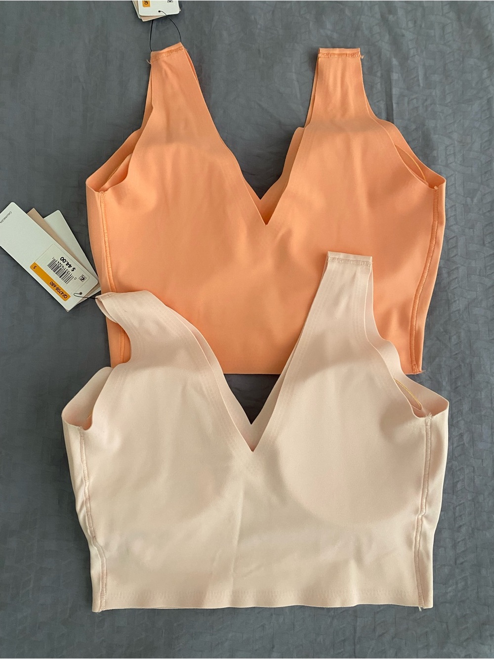 Calvin Klein 2 Small Bralettes bundle - Peach & Blush - Picture 4 of 4